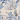 Ivory/Light Blue Print